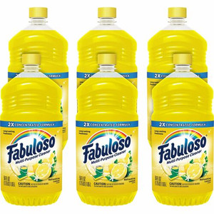 Fabuloso Multi-Purpose Cleaner - For Multipurpose, Multi Surface - Concentrate - 56 fl oz (1.8 quart) - Refreshing Lemon Scent - Rinse-free, Residue-free, Long Lasting, Pleasant Scent
