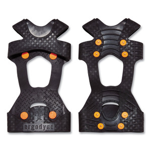 ergodyne Trex 6300TC One-Piece Slip-on Tungsten Carbide Ice Cleats, 2X-Large, Black, Pair