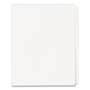 Avery Blank Tab Legal Exhibit Index Divider Set, 25-Tab, 11 x 8.5, White, 1 Set