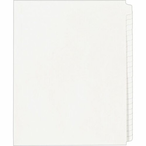 Avery Standard Collated Legal Dividers - 1 x Divider(s) - Blank Side Tab(s) - 25 Tab(s)/Set - 8.5" Divider Width x 11" Divider Length - Letter