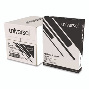 Universal High-Bright Multipurpose Paper, 20 lb Bond Weight, 8.5 x 11, Bright White, 500 Sheets/Ream, 5 Reams/Carton