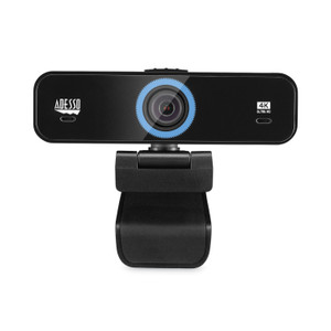Adesso Cybertrack K4 4K ULTRA HD Fixed Focus USB Webcam, 3840 pixels x 2160 pixels, Black