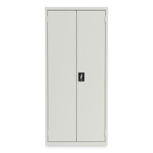 Alera Economy Assembled Storage Cabinets, 4 Shelves, 30" x 15" x 66", Light Gray