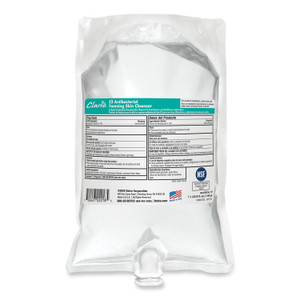 Betco E2 Antibacterial Foaming Skin Cleanser Refill, Fragrance-Free, 1,000 mL, 6/Carton