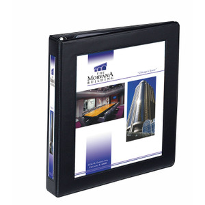 Avery Framed View Heavy-Duty Binders, 3 Rings, 1" Capacity, 11 x 8.5, Black, 12/Carton