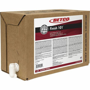 Betco Finish 101 Acrylic Polymer Floor Finish - Concentrate - 640 fl oz (20 quart) - 8.1 to 8.9 pH - Mild Scent - White, Crystal Clear Bag