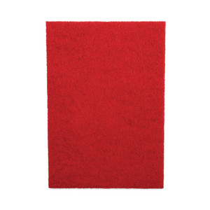 Boardwalk Buffing Floor Pads, 20 x 14, Red, 10/Carton