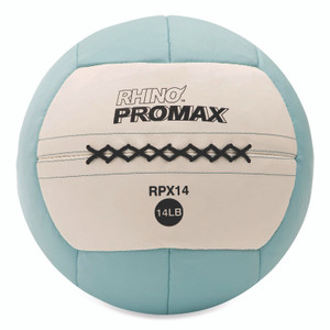 Champion Sports Rhino Promax Medicine Ball, 14 lb, Light Blue