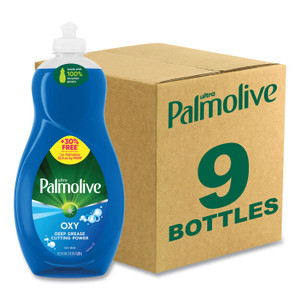 Ultra Palmolive Oxy Dishwashing Liquid, Fresh Scent, 32 oz Bottle, 9/Carton