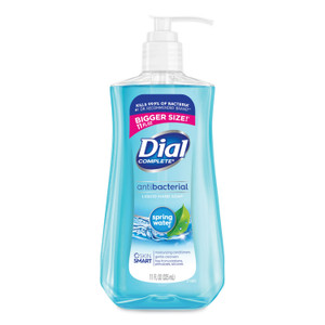Dial Antibacterial Liquid Hand Soap, Spring Water Scent, 11 oz, 12/Carton