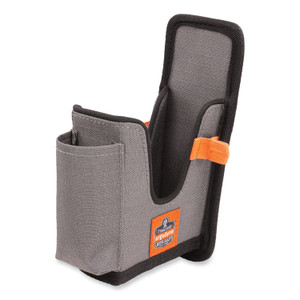 ergodyne Squids 5541 Handheld Barcode Scanner Holster with Belt Clip, 2 Compartments, 2.75 x 3.5 x 7.3, Polyester,Gray