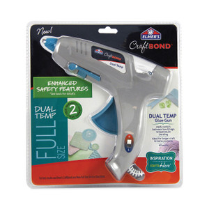 Elmer's CraftBond Glue Gun, 40 W, Blue/Gray
