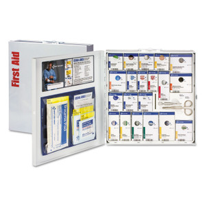 First Aid Only SmartCompliance General Business First Aid Station for 50 People, No Medication, 202 Pieces, Metal Case