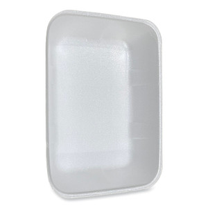GEN Meat Trays, #20K, 12 x 8.7 x 2.45, White, Foam, 125/Carton