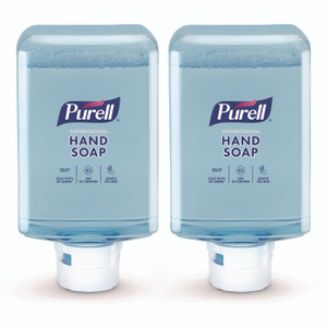 PURELL Antimicrobial Foaming Hand Soap Refill, For ES10 Dispensers, Fragrance-Free, 1,200 mL, 2/Carton