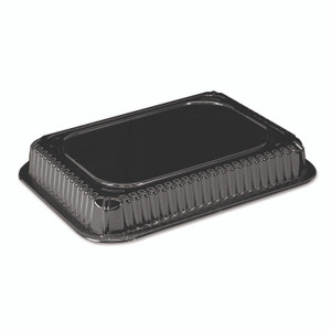 HFA Plastic Dome Lid, Rectangle, Fits 1 lb Oblong Pan 2060, Clear, 500/Carton