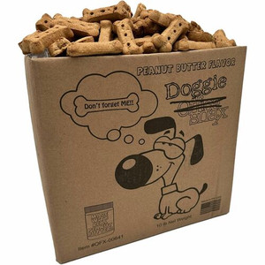Office Snax Doggie Snax Biscuits - For Dog - Biscuits - Peanut Butter Flavor