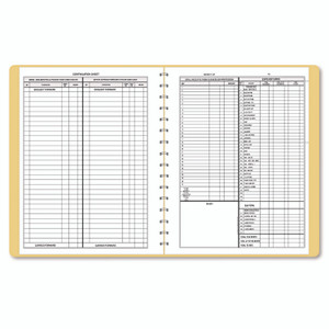 Dome Simplified Monthly Bookkeeping Record, 4 Column Format, Tan Cover, 11 x 8.5 Sheets, 128 Sheets/Book