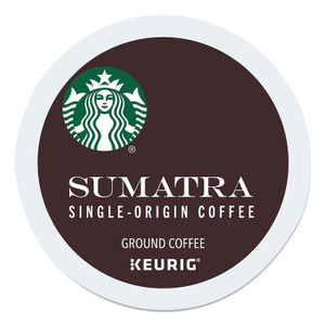 Starbucks Sumatra Coffee K-Cups, Sumatra, 0.4 oz K-Cup, 96/Box