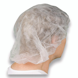 AMBITEX BC Series Bouffant Caps, 24", White, 1,000/Carton