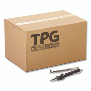TPG Creations Heavyweight Mechanical Pencil Set w/The Pencil Grip, 2 mm Lead Refills, HB (#2), Black Lead, Black/Navy/Silver Barrel, 8/CT