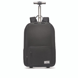 Solo Bleecker Recycled Rolling Backpack, Fits Devices Up to 15.6", 12.5 x 8 x 19, Dark Gray