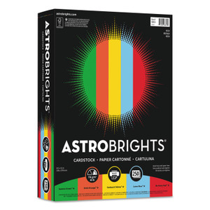Astrobrights Color Cardstock -"Eco" Assortment, 65 lb Cover Weight, 8.5 x 11, Assorted, 250/Pack