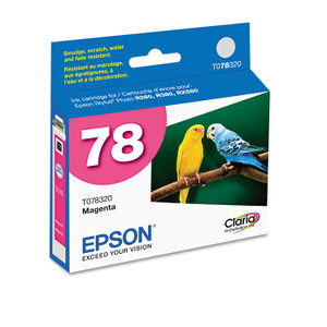 Epson T078320-S (78) Claria Ink, 430 Page-Yield, Magenta Epson T078320-S (78) Claria Ink, 430 Page-Yield, Magenta