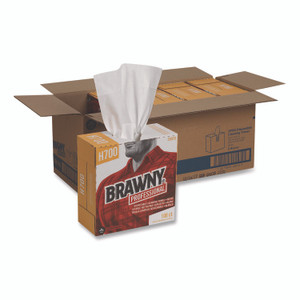 Brawny Professional Medium Weight HEF Shop Towels, 9.1 x 16.5, 100/Box