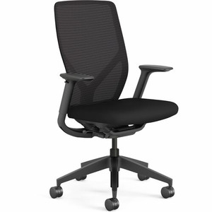 HON Flexion Task Chair - Black Seat Color - Vinyl, Polyurethane Seat Material - Black Back Color - Mesh Back Material - Black Frame Color