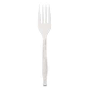 Berkley Square Elegant Dinnerware Heavyweight Cutlery, Fork, Plastic, White, 500/Box Berkley Square Elegant Dinnerware Heavyweight Cutlery, Fork, Plastic, White, 500/Box