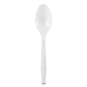 Berkley Square Elegant Dinnerware Heavyweight Cutlery, Spoon, Plastic, White, 500/Box Berkley Square Elegant Dinnerware Heavyweight Cutlery, Spoon, Plastic, White, 500/Box