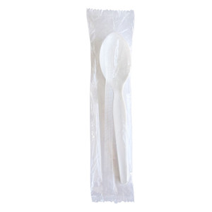Boardwalk Heavyweight Wrapped Polystyrene Cutlery, Soup Spoon, Plastic, White, 1,000/Carton Boardwalk Heavyweight Wrapped Polystyrene Cutlery, Soup Spoon, Plastic, White, 1,000/Carton