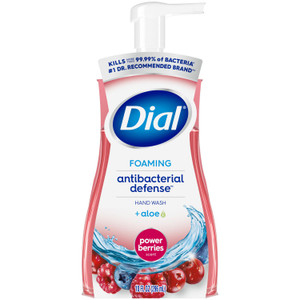 Dial Antibacterial Foaming Hand Wash, Power Berries Scent, 10 oz, 8/Carton Dial Antibacterial Foaming Hand Wash, Power Berries Scent, 10 oz, 8/Carton