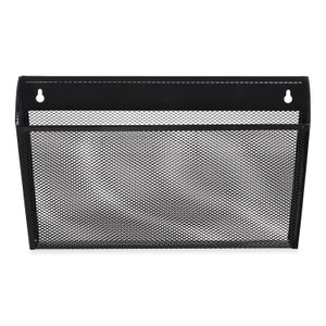 Universal Metal Mesh Wall File, Letter Size, 14" x 3.1" x 8.2", Black