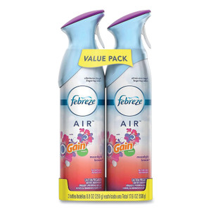 Febreze AIR, Gain Moonlight Breeze, 8.8 oz Aerosol Spray, 2/Pack Febreze AIR, Gain Moonlight Breeze, 8.8 oz Aerosol Spray, 2/Pack