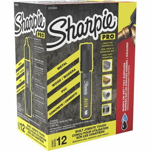 Sharpie PRO Chisel Tip Permanent Markers - Broad, Medium, Fine Marker Point - Black Ink