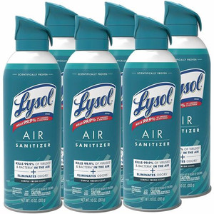 Lysol Linen Scent Air Sanitizer - Spray - 10 fl oz (0.3 quart) - Simple Fresh, Linen - Odor Neutralizer
