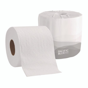Georgia Pacific Professional Pacific Blue Basic Bathroom Tissue, Septic Safe, 2-Ply, White, 550 Sheets/Roll, 80 Rolls/Carton