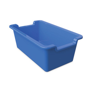 Deflecto Antimicrobial Rectangular Storage Bin - 5.06" Height x 13.24" Width x 8.05" Depth - (DEF39510BLU)