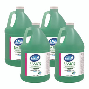 Dial Basics Hypoallergenic Hand Wash, Honeysuckle Scent, 1 gal, 4/Carton Dial Basics Hypoallergenic Hand Wash, Honeysuckle Scent, 1 gal, 4/Carton