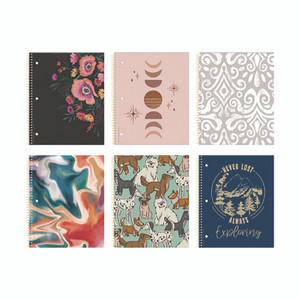 Roaring Spring Studio Series Notebook, 1-Subject, Medium/College Rule, Randomly Assorted Cover Color, (70) 11 x 9 Sheets Roaring Spring Studio Series Notebook, 1-Subject, Medium/College Rule, Randomly Assorted Cover Color, (70) 11 x 9 Sheets