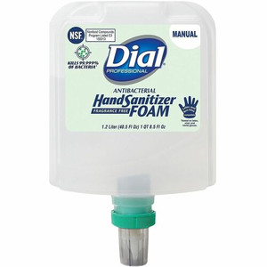 Dial Hand Sanitizer Foam Refill - 1.27 quart - Bottle Dispenser - Bacteria Remover - Hand - White