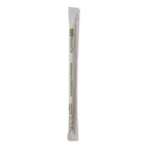 Eco-Products Renewable and Compostable PHA Straws, 7.75", Natural White, 2,000/Carton Eco-Products Renewable and Compostable PHA Straws, 7.75", Natural White, 2,000/Carton