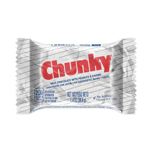 Nestl Chunky Bar, Individually Wrapped, 1.4 oz, 24/Carton Nestl Chunky Bar, Individually Wrapped, 1.4 oz, 24/Carton