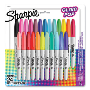 Sharpie Glam Pop Permanent Markers - Fine Marker Point - (SAN2185229)