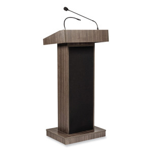 Oklahoma Sound Orator Lectern, 22 x 17 x 46, Ribbonwood Oklahoma Sound Orator Lectern, 22 x 17 x 46, Ribbonwood