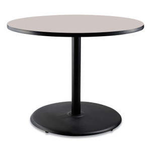 NPS Cafe Table, 36" Diameter x 30h, Round Top/Base, Gray Nebula Top, Black Base NPS Cafe Table, 36" Diameter x 30h, Round Top/Base, Gray Nebula Top, Black Base