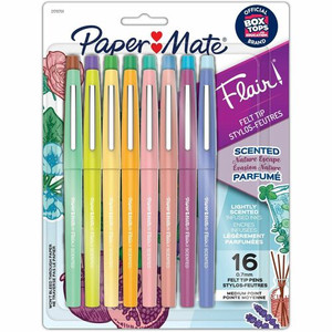 Paper Mate Flair Scented Nature Escape Pens - 0.7 mm Medium Pen Point - Assorted Ink - Felt Tip