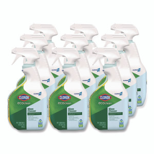 Clorox Pro EcoClean Glass Cleaner, Unscented, 32 oz Spray Bottle, 9/Carton Clorox Pro EcoClean Glass Cleaner, Unscented, 32 oz Spray Bottle, 9/Carton